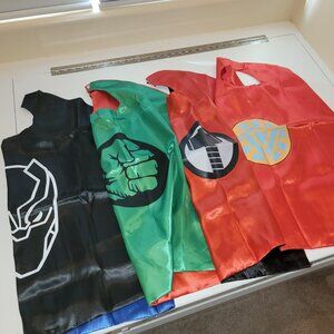 Reversable Kids Superhero Marvel Capes One Size